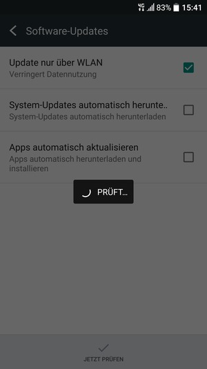 Warten Sie, bis die Suche abgeschlossen ist