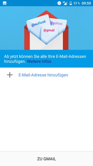 Wählen Sie E-Mail-Adresse hinzufügen