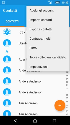 Seleziona Impostazioni