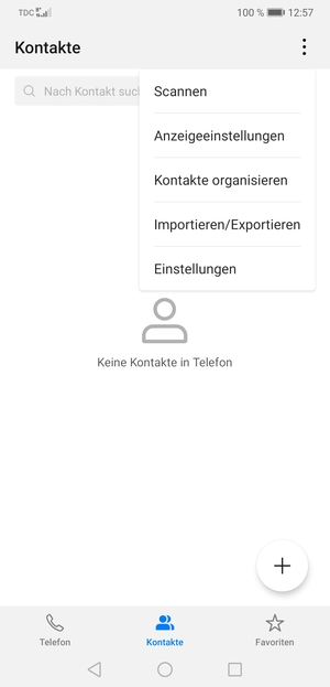 Wählen Sie Importieren/Exportieren