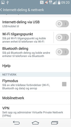 Velg Mobilnettverk