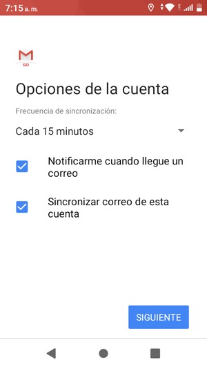 Seleccione SIGUIENTE