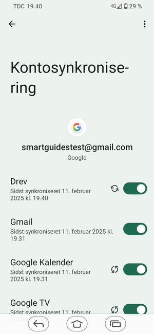 Vælg Menu-knappen