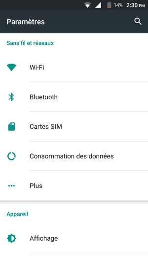 Sélectionnez Plus