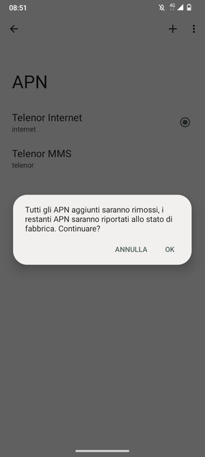 Seleziona OK