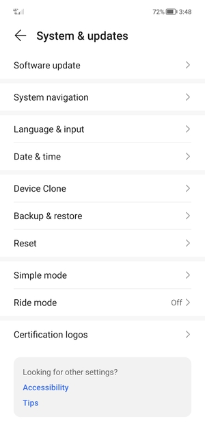 Select Backup & restore