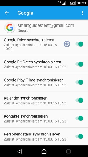 Stellen Sie sicher, dass Kontakte synchronisieren ausgewählt ist