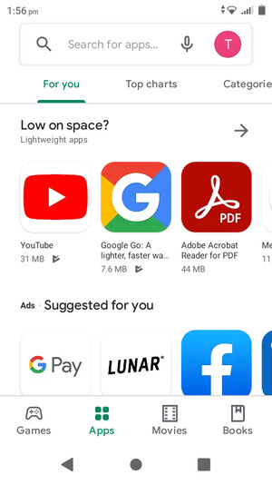 Select the search bar