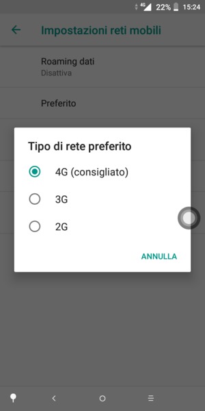 Seleziona la tua opzione preferita