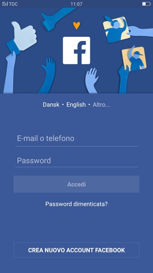 L'app è pronta per l'uso