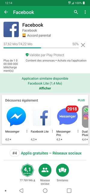 Veuillez attendre la fin de la procédure d'installation