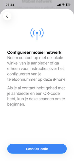 Selecteer Scan QR-code