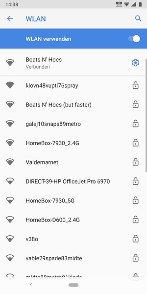 Sie sind nun mit dem WLAN-Netzwerk verbunden