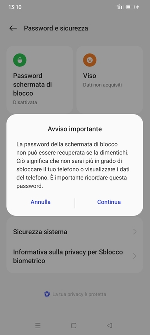 Seleziona Continua