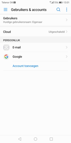 Selecteer Google