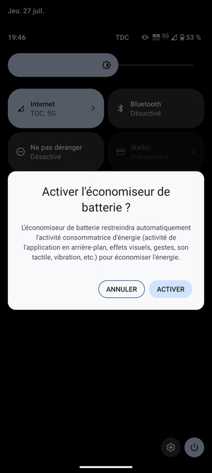 Sélectionnez ACTIVER