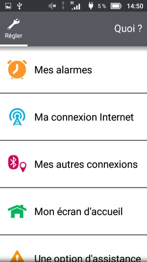 Sélectionnez Ma connexion Internet