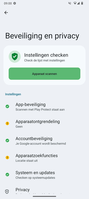 Selecteer Apparaatontgrendeling