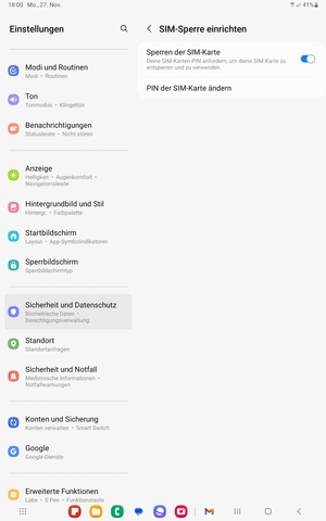 Wählen Sie PIN der SIM-Karte ändern