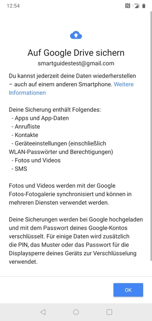 Wählen Sie OK