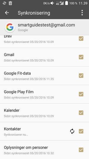 Dine kontakter fra Google vil nu blive synkroniseret til din smartphone