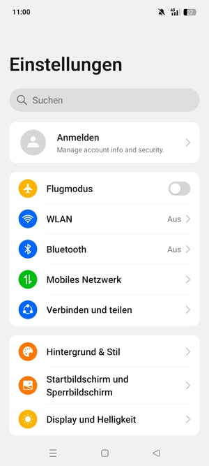 Wählen Sie WLAN