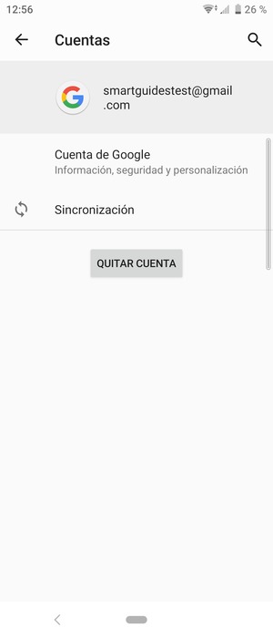 Seleccione Sincronización