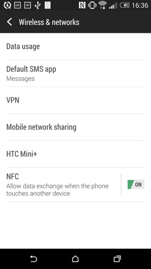 Select Mobile network sharing