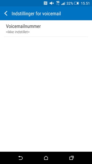 Vælg Voicemailnummer