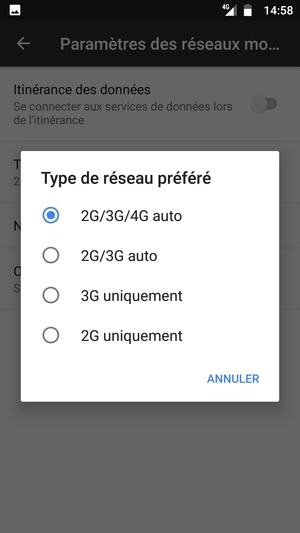 Sélectionnez votre option préférée