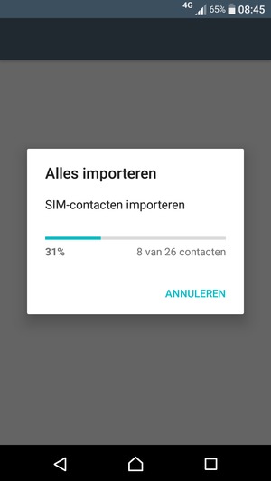 Uw contactpersonen worden opgeslagen naar uw Google-account en naar uw telefoon de volgende keer dat Google gesynchroniseerd wordt.