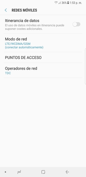 Seleccione PUNTOS DE ACCESSO