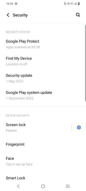 Your phone is now secure with a screen lock