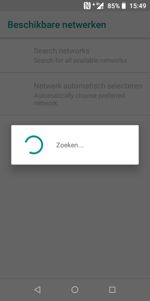 Wacht tot de zoekopdracht beëindigd is