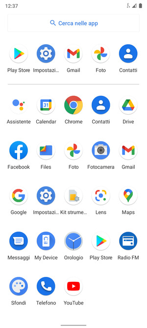 Seleziona Impostazioni