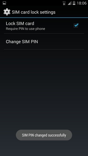 Your SIM PIN has been changed