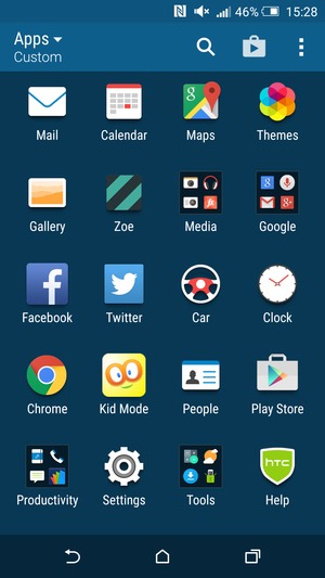 To copy your contacts from the SIM card, go to the Apps menu and select People