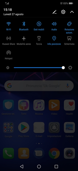 Disattiva Wi-Fi e Bluetooth