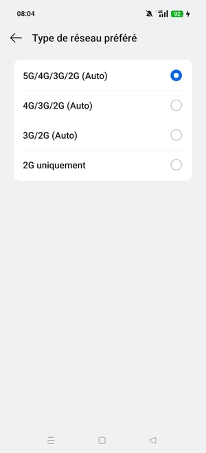 Sélectionnez votre option préférée