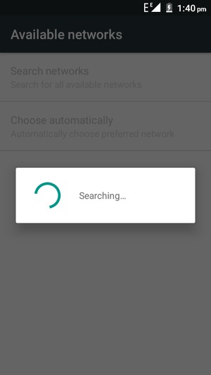 Wait for the search to finish