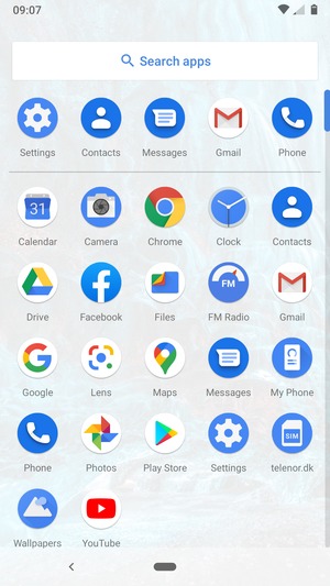 Select Settings