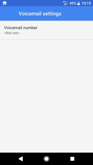 Select Voicemail number