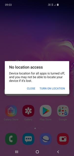 Select CLOSE