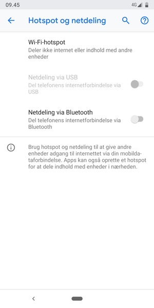 Vælg Wi-Fi-hotspot
