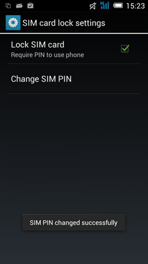 Your SIM PIN has been changed