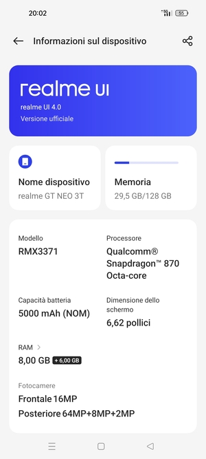 Seleziona realme UI