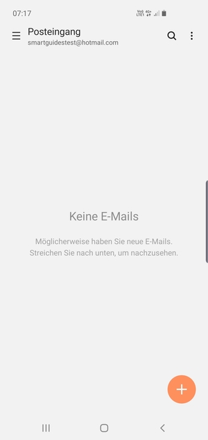 Ihr Hotmail Konto ist einsatzbereit
