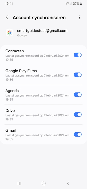 Selecteer de Menu-knop