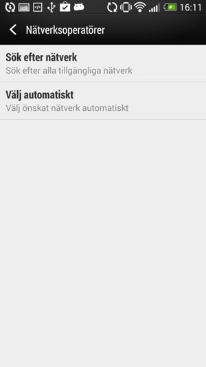 Välj Sök efter nätverk
