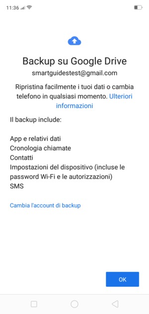 Seleziona OK